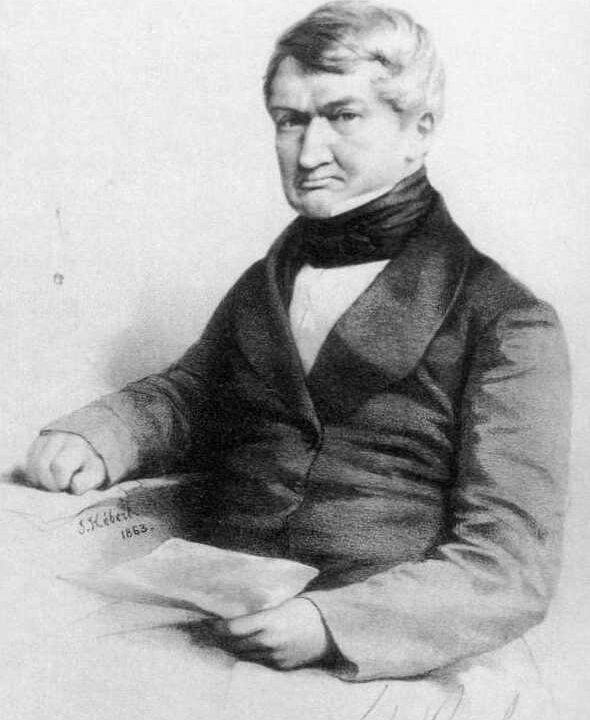 Kupferstich von Friedrich von Diergardt (1863), Namensgeber der Diergardtstraße