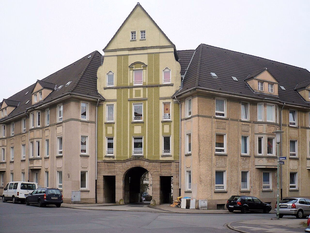 Der Simsonblock der Siedlung Alfredshof an der Simsonstraße