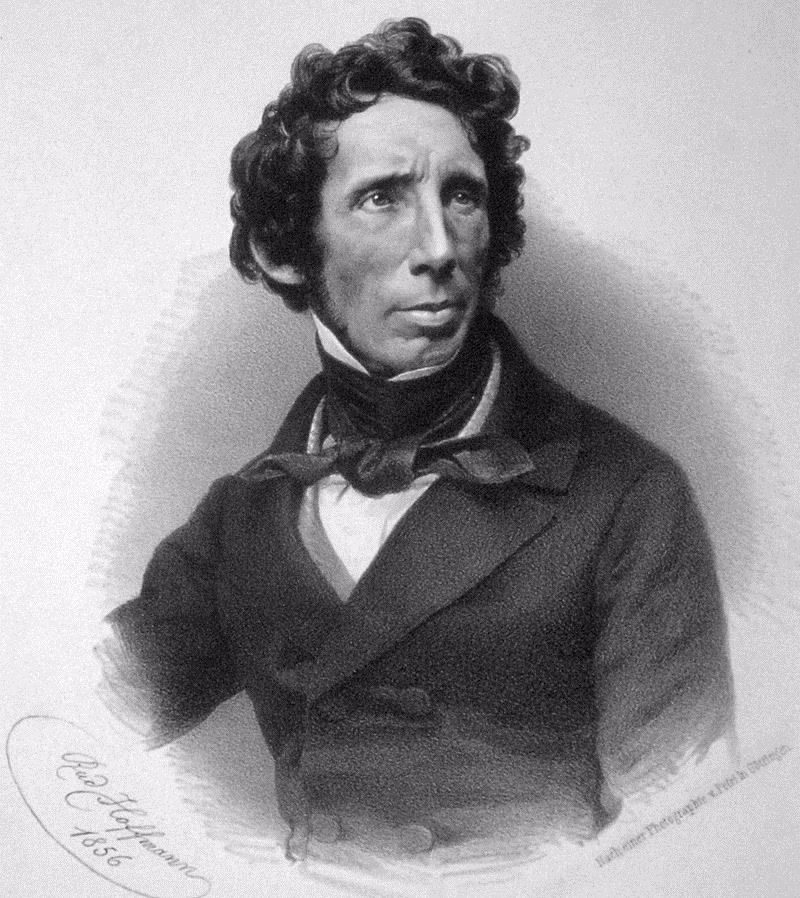 Lithografie von Friedrich Wöhler (Rudolph Hoffmann, 1856), Namensgeber der Wöhlerstraße